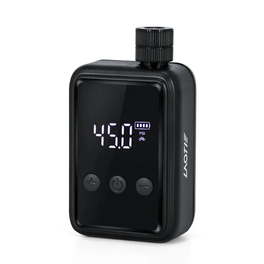 Bike Pump 7.4V 500mAh 150psi Max Inflatable Air Pressure Wireless Portable Electric Bike Air Pump Inflator Mini Power Bank