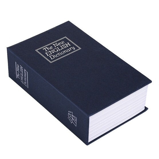 Metal Steel Cash Secure Hidden English Dictionary Money Box Coin Storage Box Secret Piggy Bank