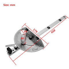 450mm Miter Gauge for Table Saws & Band Saws - Fits Dewalt 744, 745, Makita 2705, Precision Woodworking Tool