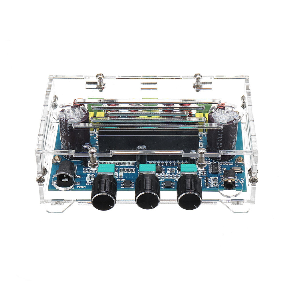Digital Audio Amplifier Board Bluetooth 5.0 2.1 Channel Audio Bass Subwoofer Stereo 50Wx2+100W Home Theater