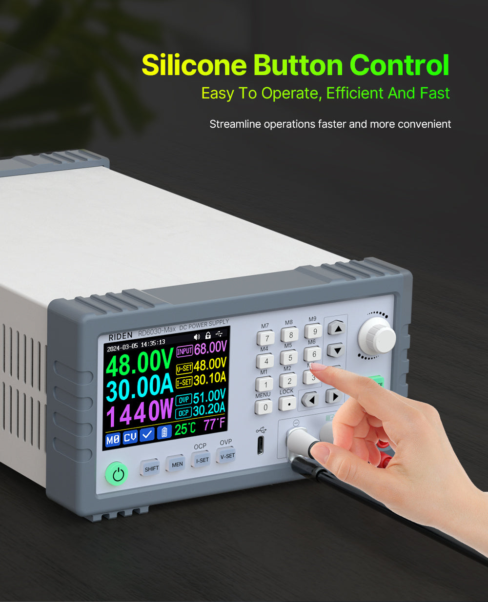 1440W Completed Set 60V 30A Digital Control Stabilized AC DC CNC Adjustable Regulated Power Supply