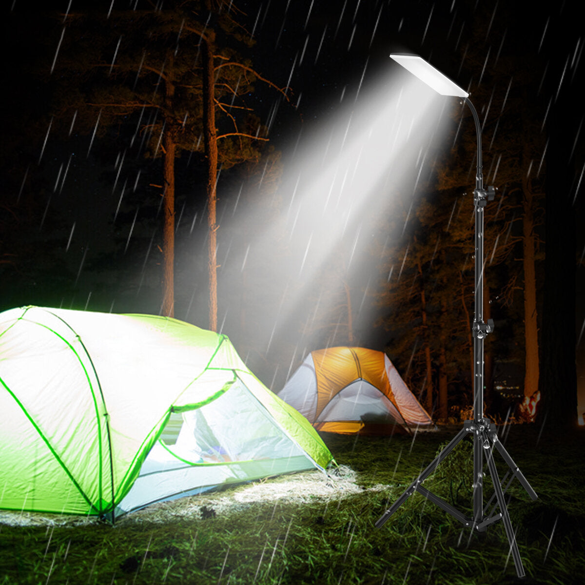 Upgraded Head 84*LED 1.8m Adjustable Tripod Stand Light Portable Outdoor LED Work Lamp Photography Fill Emergency Camping Lantern