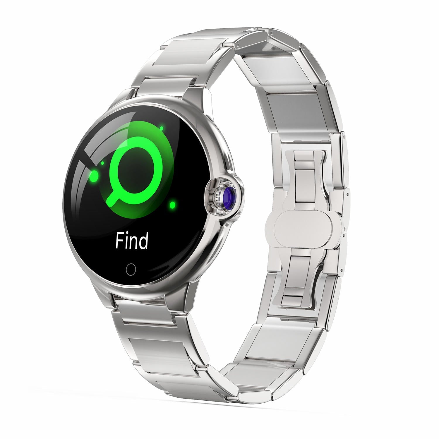 Sapphire Glass Screen Ultra-thin Body Heart Rate Sleep WhatsApp Reminder 45Days Standby Smart Watch
