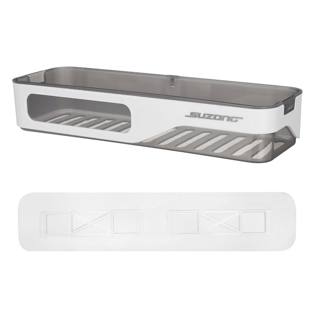 Wall-mounted Bathroom Storage Rack Punch-free Storng Loda-bearing Capacity Bathroom Shelf Ant-drip Durable Storage Rack