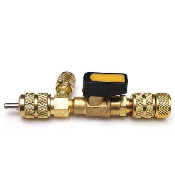 Schrader Valve Core Remover Dual Size 1/4 5/16 Inch Port Installer Tool