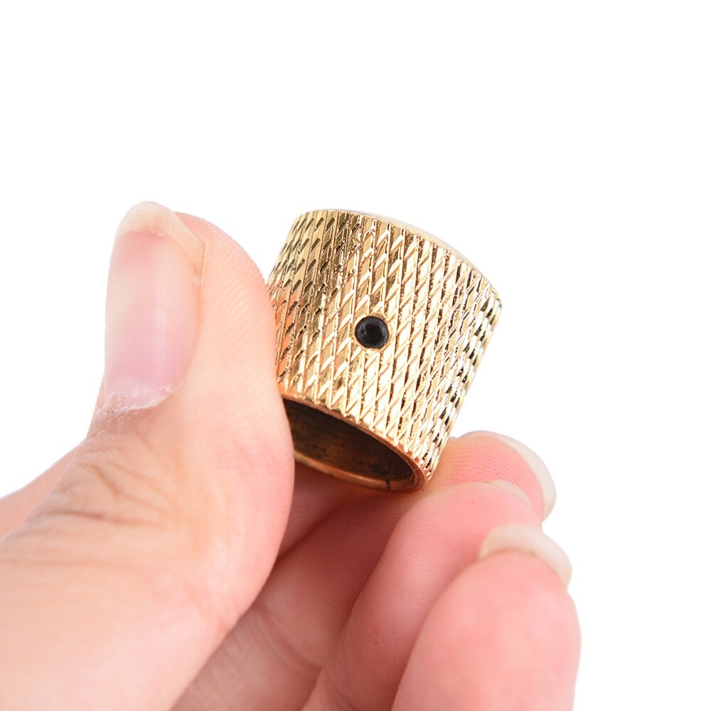 1PC Electric Guitar Volume Knob With Hexagon Screws Lock Volume Control Buttons For Electric Guitar Bass Chrome