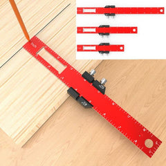 High-Quality 7075 Aluminum Woodworking Rulers - 6", 8", 12" & Metric Sizes, CNC Machined for Precision & Versatility