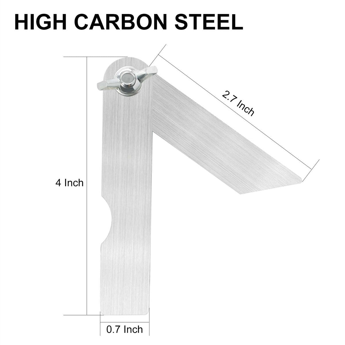 Compact 4-Inch Sliding T-Bevel Gauge Protractor for Boat Building, Tight Spaces, Durable Carbon Steel, Portable Design