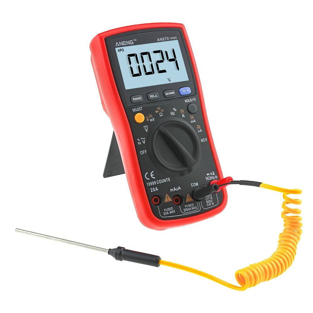 Auto Range Digital Precision Multimeter 19999 Counts True-RMS NCV Ohmmeter Tester