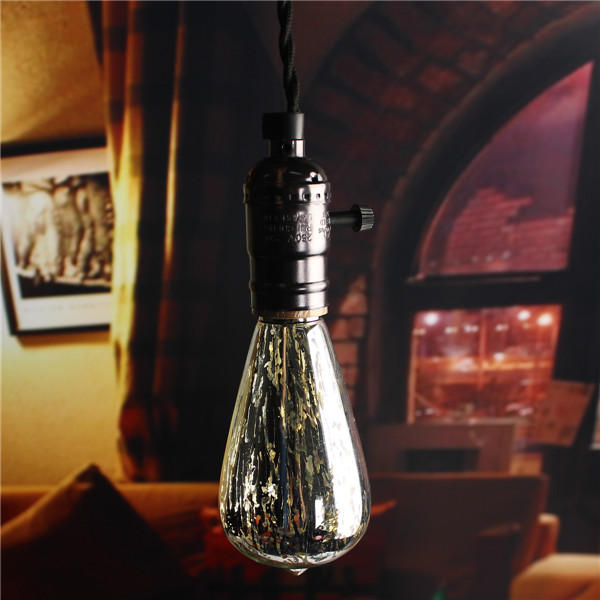 5W Storm Silvering Vintage Antique Filament LED Bulb Light Lamp 85-265V