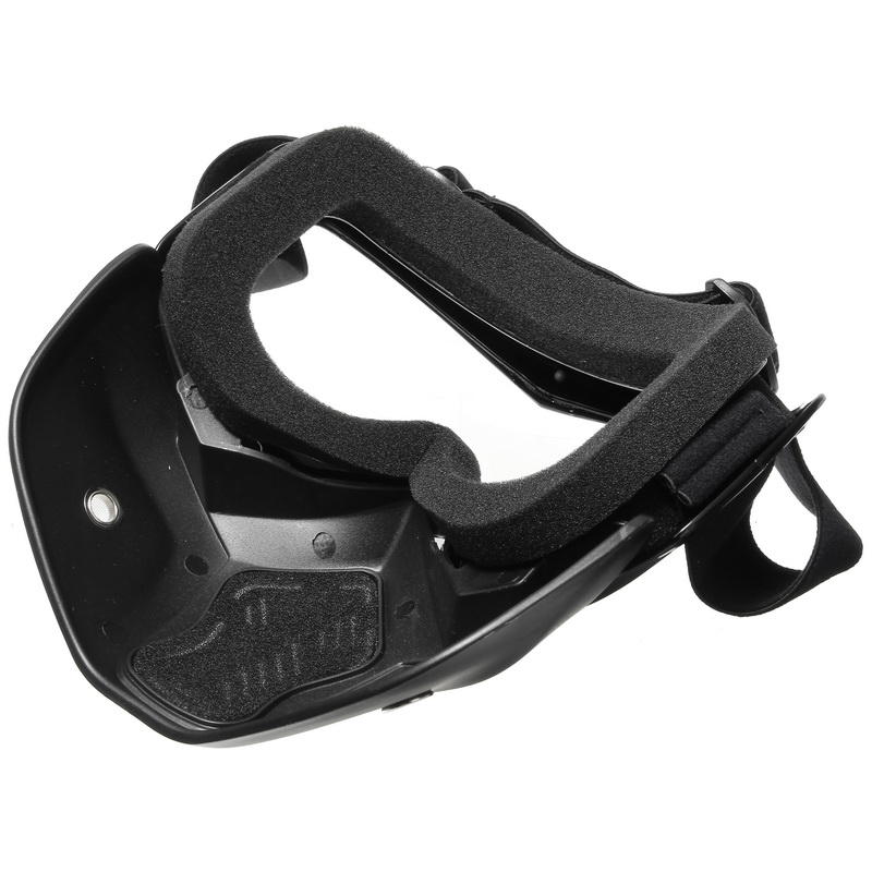 Motorcycle Helmet Face Mask Windproof Shield Goggles Detachable