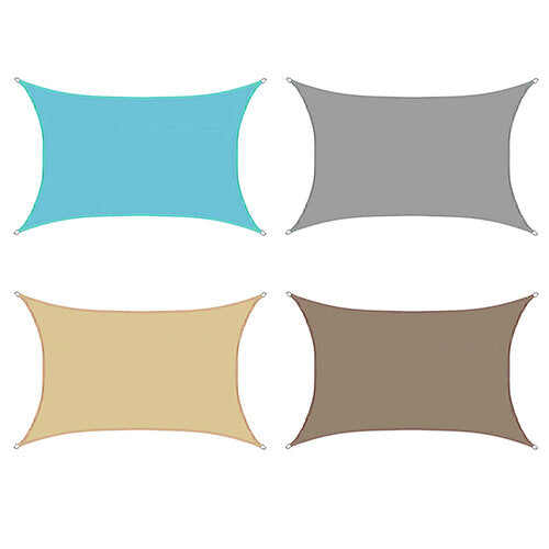 4 x 6m Instahut Sun Shade Sail Cloth Shadecloth Awning Canopy Rectangle Square UV Protection Waterproof