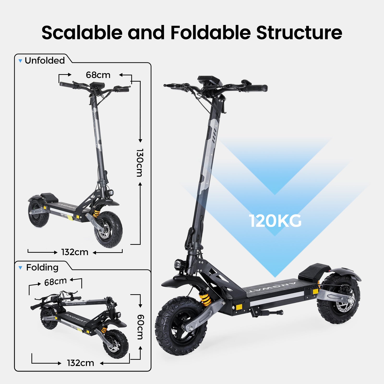 Electric Scooter Bridage Rapide 48V 21.3Ah Battery 1000W Motor 55KM/H Top Speed 11 Inch Tire 85KM Range Front Rear Disc Brake Dual Swingarm
