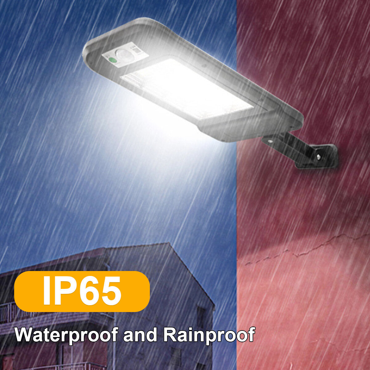 160COB Light Rechargeable Solar Power Street Light Solar Panel Lamp