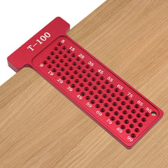 T-100MM CNC Machined Aluminum Woodworking Scriber Ruler - Metric/Imperial, Compact, Versatile Design, 0-100mm/0-4in