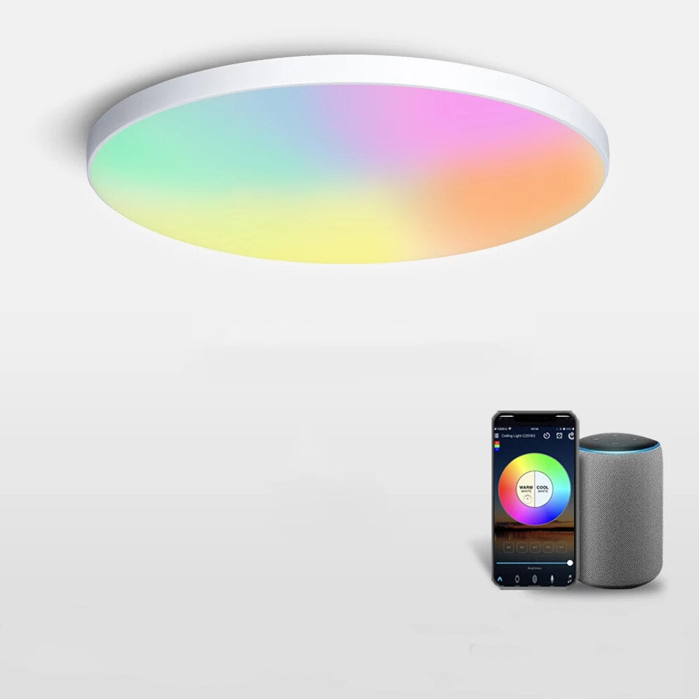 Smart Ceiling Light 30W RGB LED Ceiling Lamp Wifi APP Voice Control With Alexa Lights For Living Room Decoration Bedroom