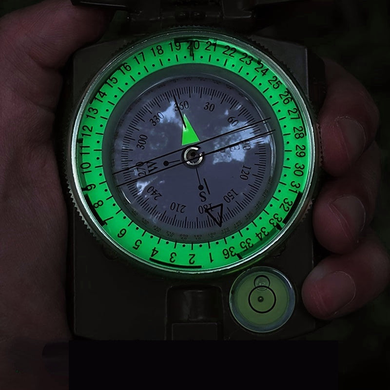 Multifunctional Compass with Lensatic Sighting for Hiking and Shakeproof