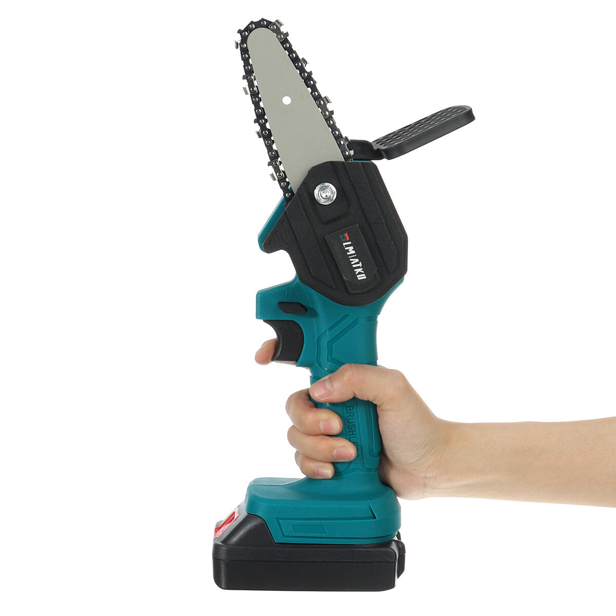 4 Inch Mini Cordless Rechargeable Electric Chainsaw One-Hand Chain Saws Woodworking Cutting Tool