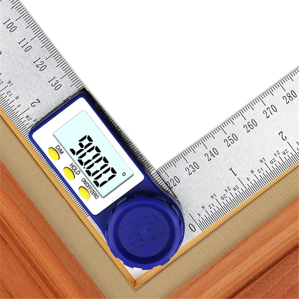 0-200mm Digital Meter Angle Inclinometer Digital Angle Ruler Electron Goniometer Protractor