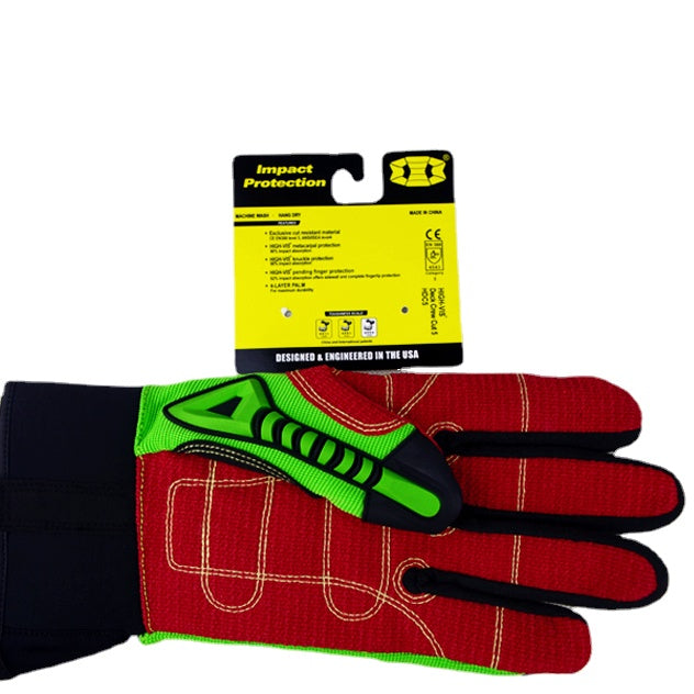 High-Vis Resistant Men's Gloves Waterproof Oil Resistant Anti-cutting For Outdoor Camping Cycling Sport Gloves