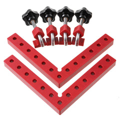 90° Right Angle Positioning Clamp Set for Woodworking - 120/160MM L-Shaped Fixture for DIY Projects and Assembly Tools