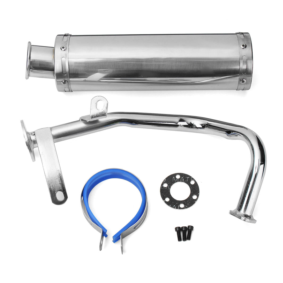Scooter Performance Exhaust Muffler Stainless Pipe 88*300mm
