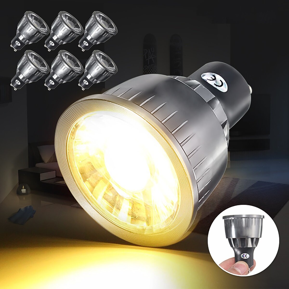5W LED Light Bulb Energy Saving Spotlight Lamp Warm/Pure Natural White Light
