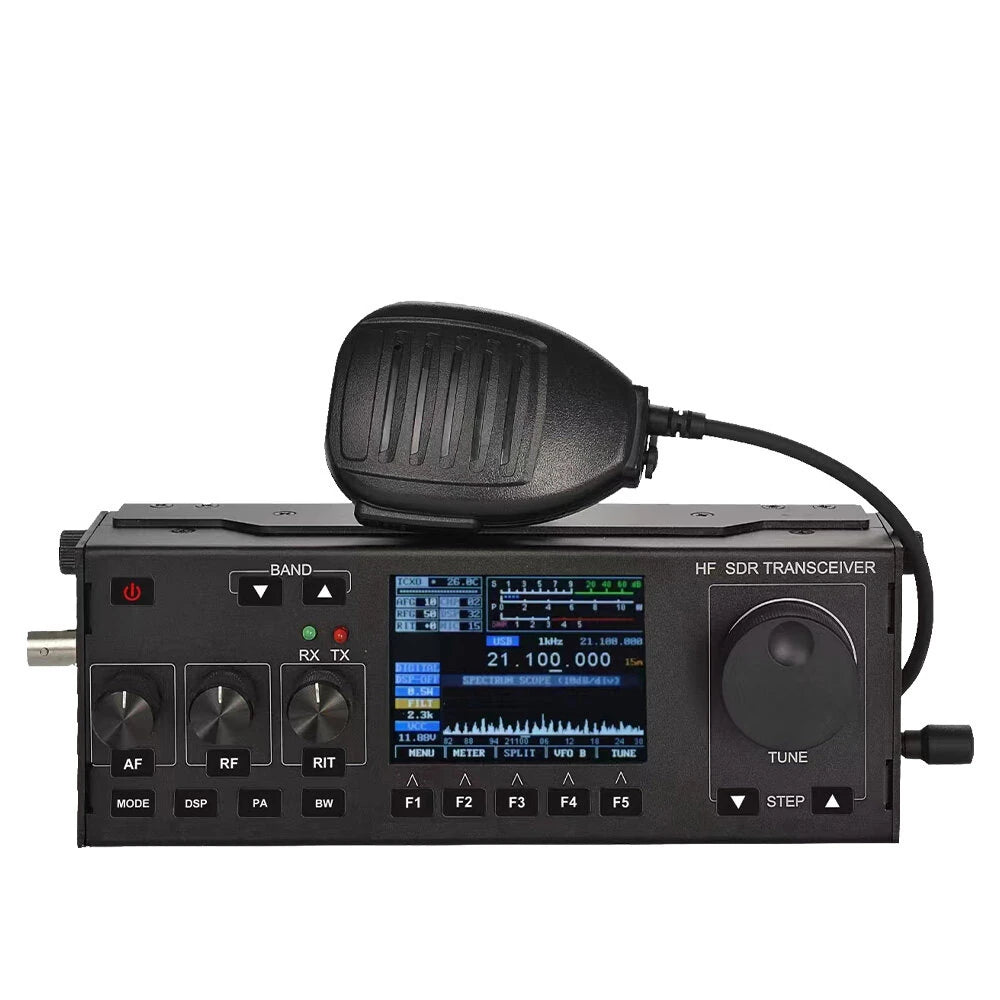 Portable HF SDR SSB Transceiver RS918 amateur Radio vehicle mounted CB ham mobile transceiver car two way radio