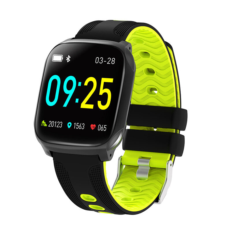 1.3inch Full Touch Screen 3D Dymanic UI Heart Rate Blood Pressure Monitor Music Control Weather Push Smart Watch