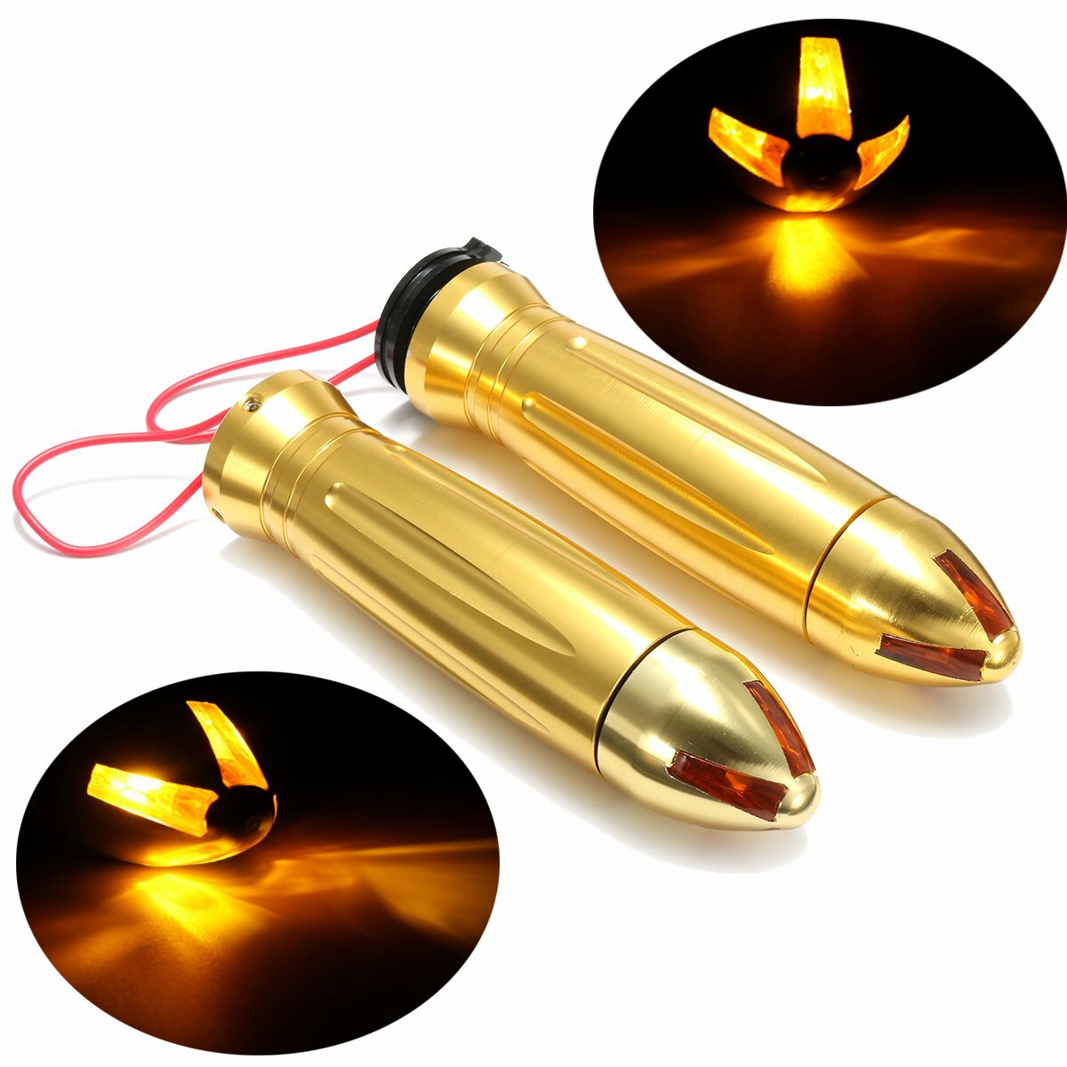 7/8inch Aluminum Hand Grips Turn Signal Light