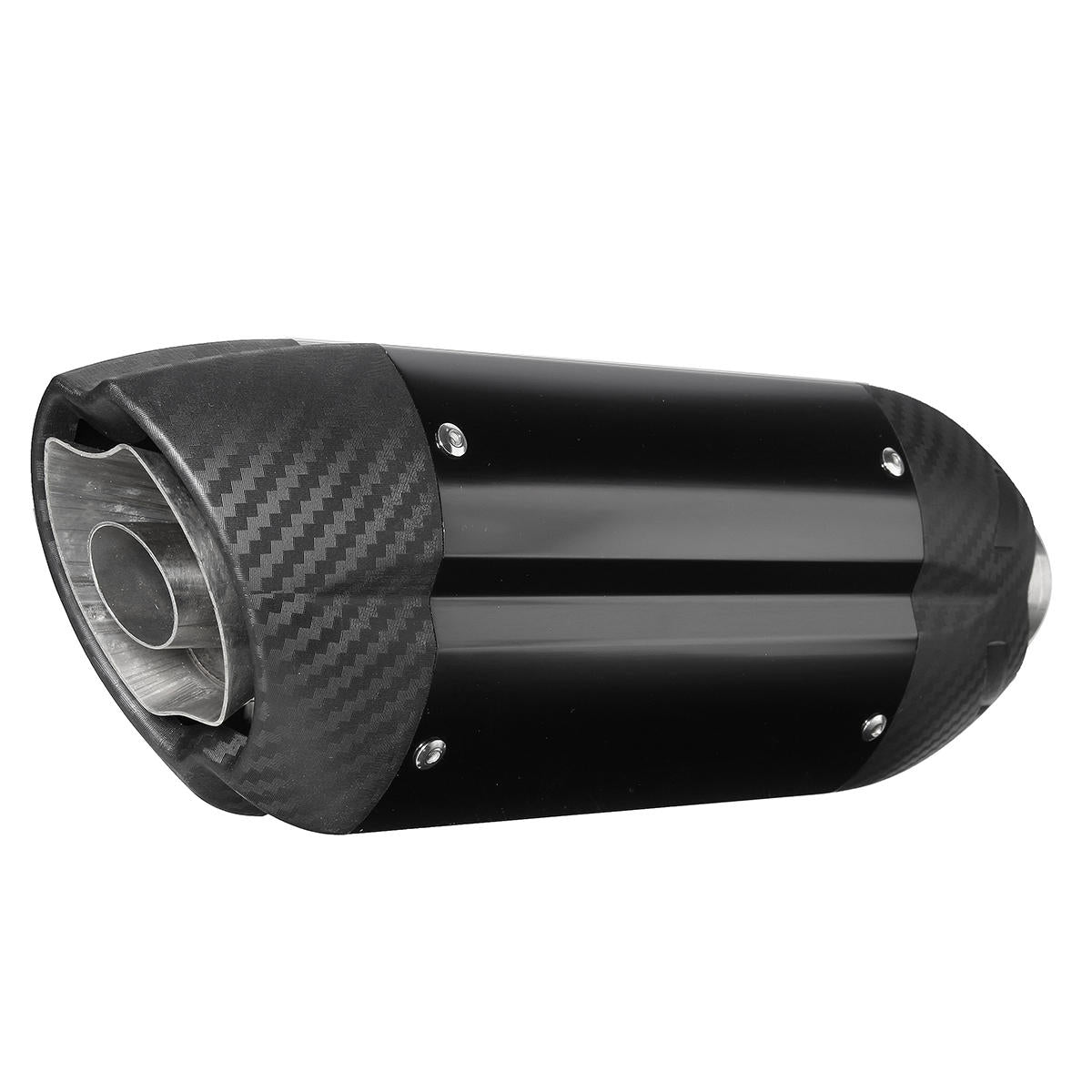 38-51mm Motorcycle Exhaust Street Sport Bike Carbon Stainless Steel Muffler Universal