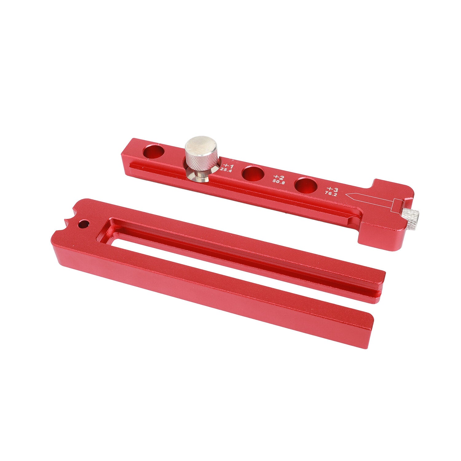Adjustable Red Woodworking Compass - Multi-functional Tool for Circles, Measuring, and Marking - Durable Aluminum Alloy