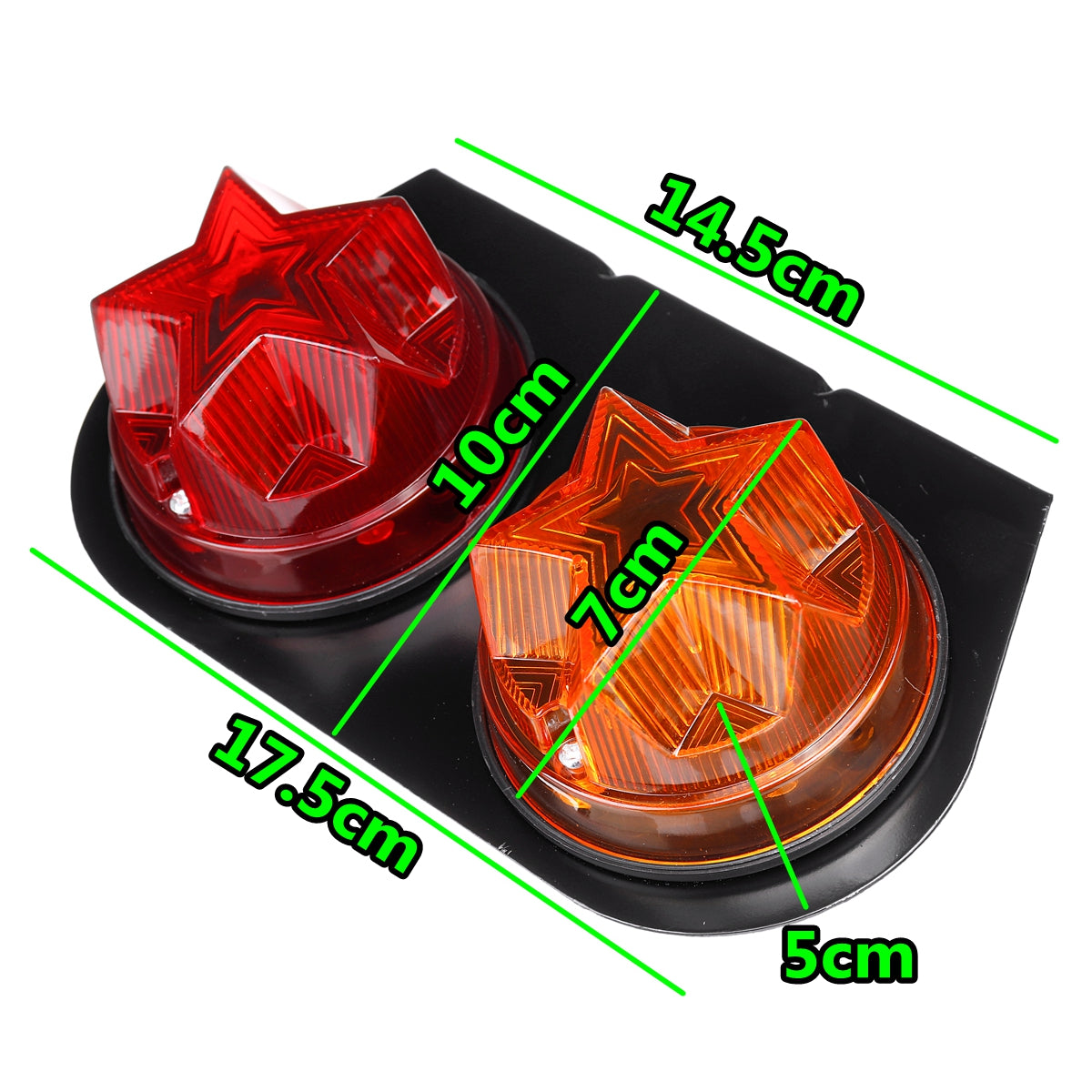 4V LED Indicator Stop Rear Tail Lights Iron Bracket For Boat/Cars/Trucks/Trailers