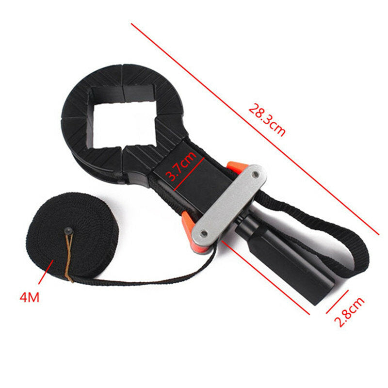 4-Jaw Rapid Clamp Corner Band Strap with Canvas & Plastic, 4m Length, Ideal for Picture Frames & Odd Shapes
