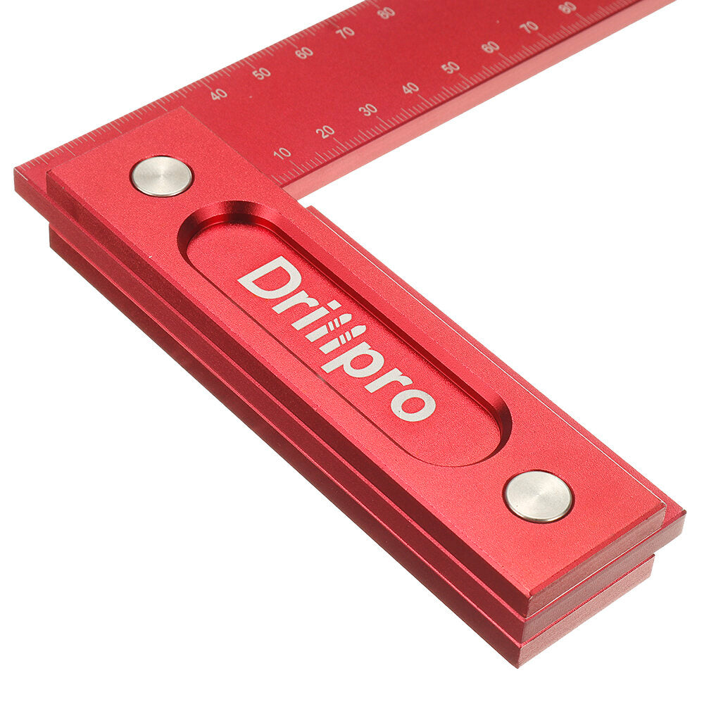 150/200mm Metric Precision Woodworking Square Aluminum Alloy Wide Seat Scribing Tool L 90 Right Angle Ruler