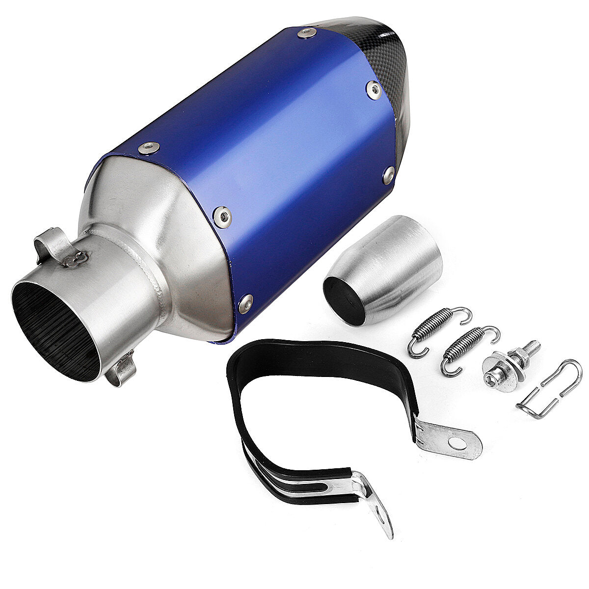 Universal Motorcycle Short Steel  Exhaust Pipe  Muffler Silencer  Removable 38-51mm