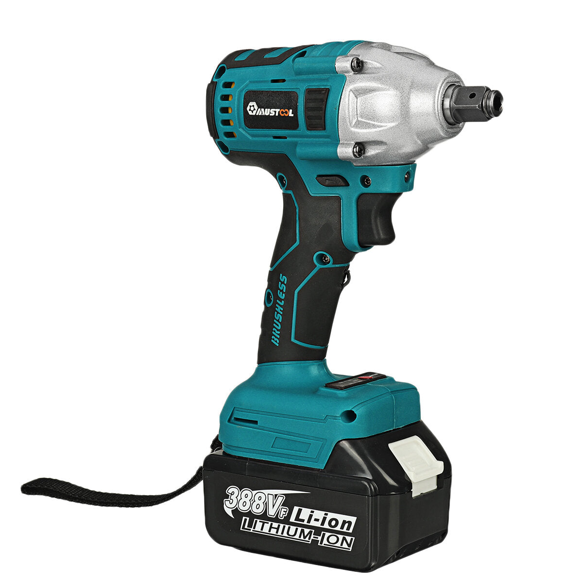 18V Power Tool Combo Kit 800N.m 6200rpm Electric Wrench and 125mm Cordless Angle Grinder
