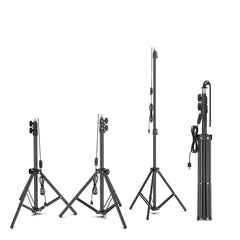 84 LEDs Retractable 1.8m Tripod Stand Light: Adjustable Brightness 6500-7000K - Portable Work & Camping Lamp with Power Bank