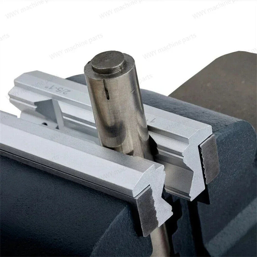 Durable Aluminum Alloy Vise Jaws with Magnetic Grip, V-Type Design, Dual Pack - 4"/5"/6"/8" Options Available