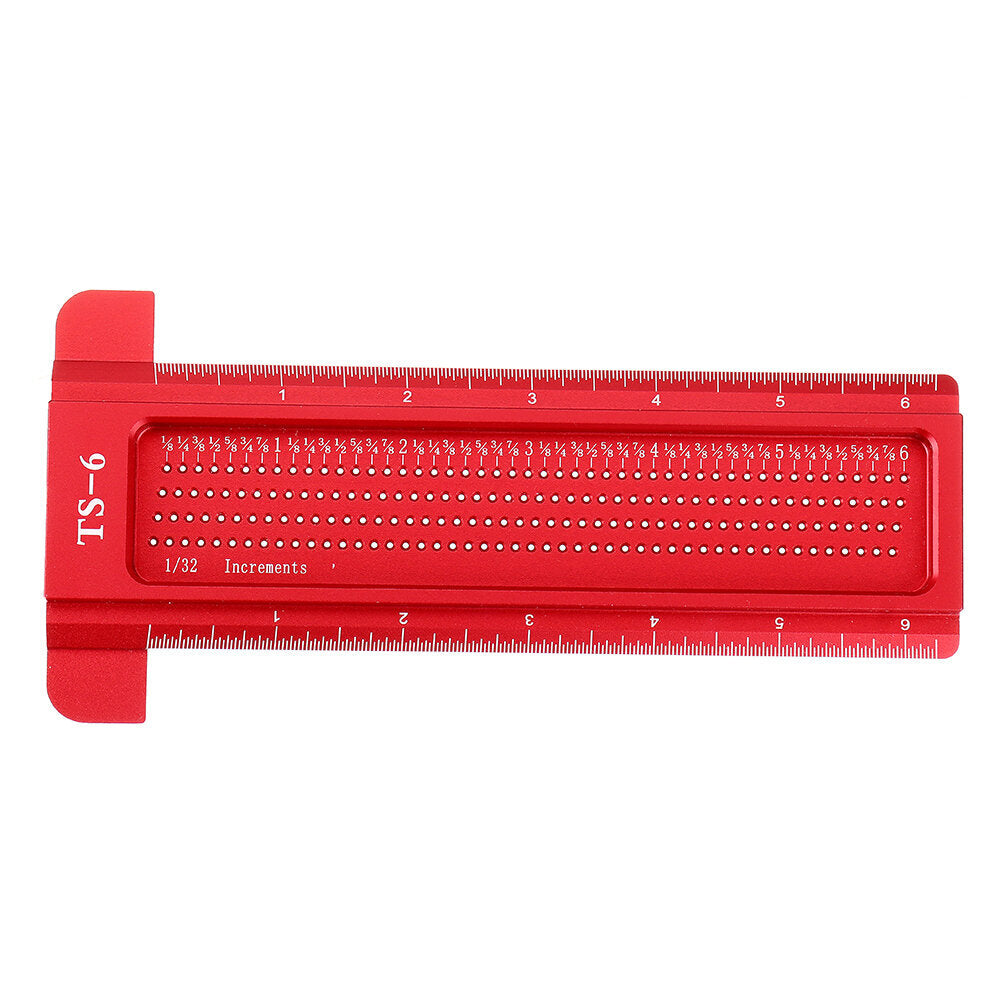 Aluminium Alloy TS 3 to 8 Inch Hole Positioning Measuring Ruler Precision Marking T Ruler
