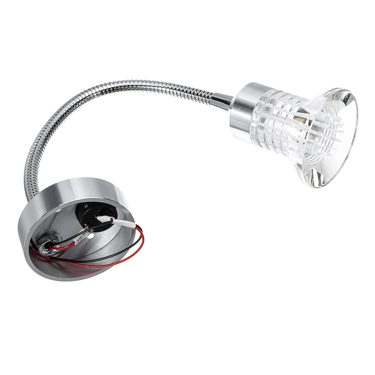 12V Flexible LED Reading Spot Light Bedside Wall Lamp For RV Boat Caravan Motorhome