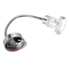 12V Flexible LED Reading Spot Light Bedside Wall Lamp For RV Boat Caravan Motorhome