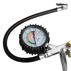 Car Tyre Pressure Gauge With Rubber Hose For Automotive Repair