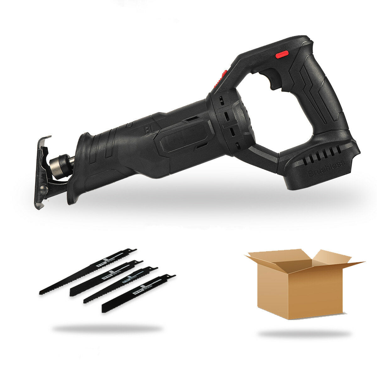 388VF Brushless Electric Reciprocating Saw Adjustable Three Orientations Modes Cutting Saw Portable Cordless Power Tools