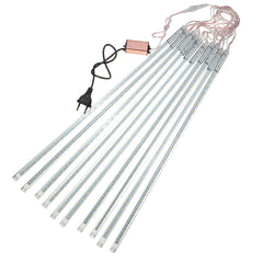 50cm 10Tubes 540LED Meteor Shower Rain Light Christmas Xmas Tree Decor with Driver EU Plug