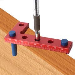 Small Square Center Finder Tool - Durable Aluminum Alloy, 90-Degree Marking, Compact, Metric/Imperial, 50x100mm