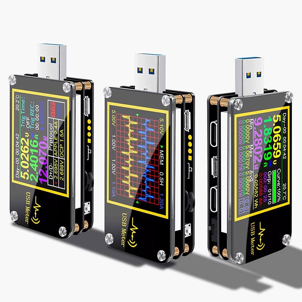 Trigger Voltmeter Amperemeter Stroom En Voltmeter USB Tester QC4 + PD3.0 2.0 Pps Snel Opladen Protocol Capaciteit Test