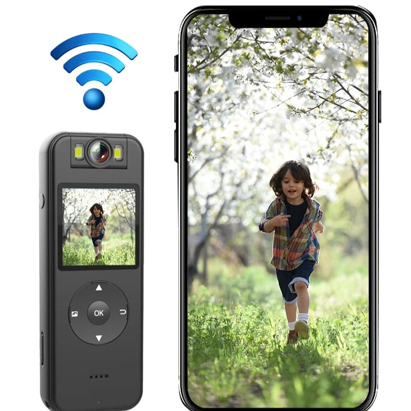Ultra HD WiFi Action Camera with 1.4" Display, Night Vision, Portable DVR for Cycling, Skiing, and Driving