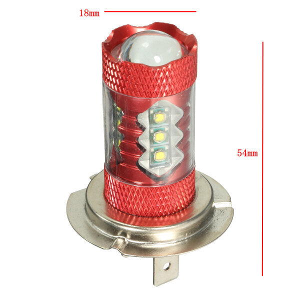 12V Pair Motorcycle LED Fog Light Lamp Bulb White H11 H10 H7 H8 H4 9005 9006 P13W H16 H13