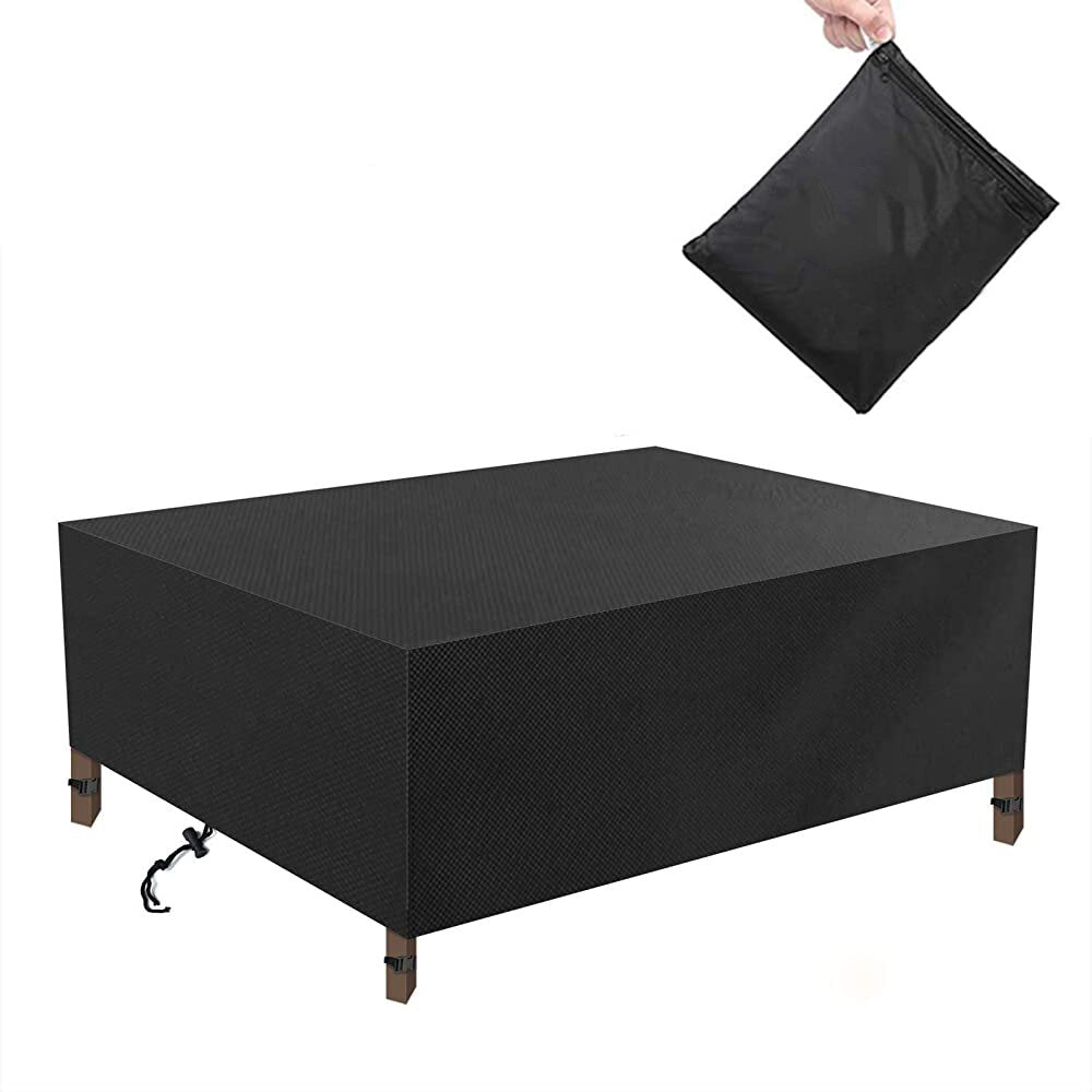 280*180*90cm Garden Furniture Covers Waterproof Anti-UV 600D Oxford Fabric Rectangular Windproof Protector